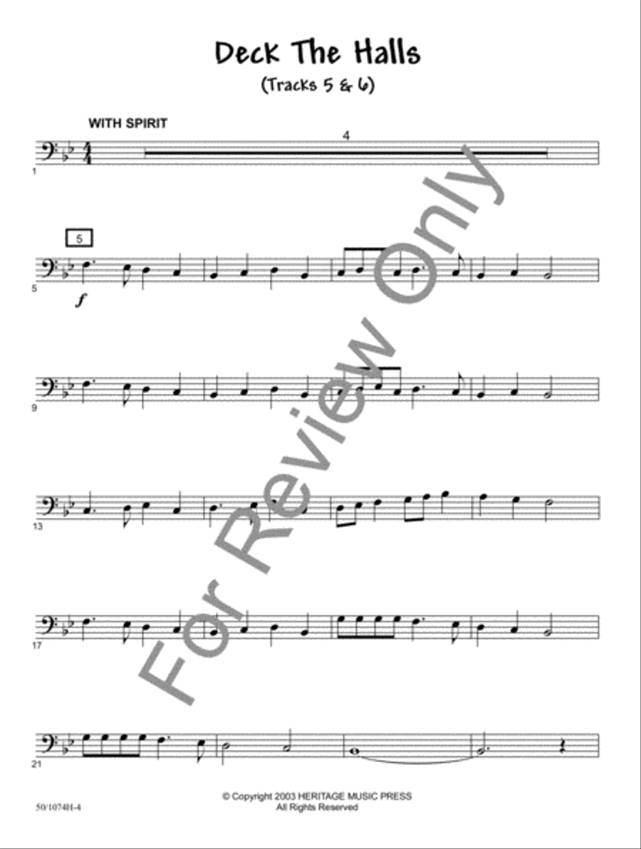 JumpStart for Christmas - Trombone/Bari BC/Bassoon Bassoon scores gallery preview page 4