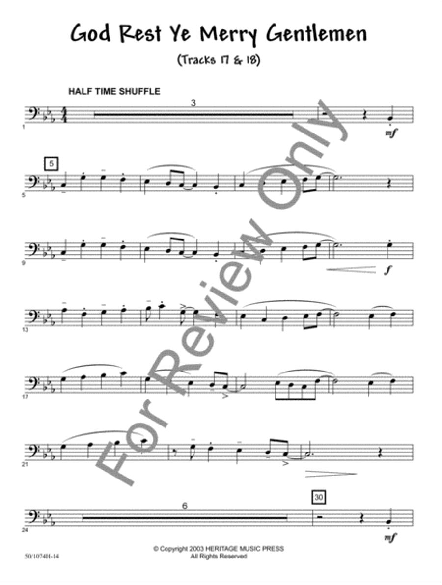 JumpStart for Christmas - Trombone/Bari BC/Bassoon Bassoon scores gallery preview page 10