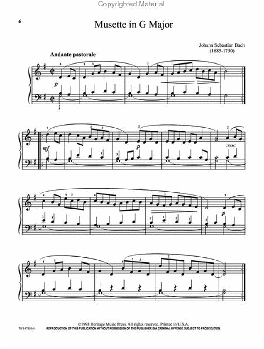 Essential Classics, Vol. I: Bach to Gurlitt Piano Solo scores gallery preview page 2