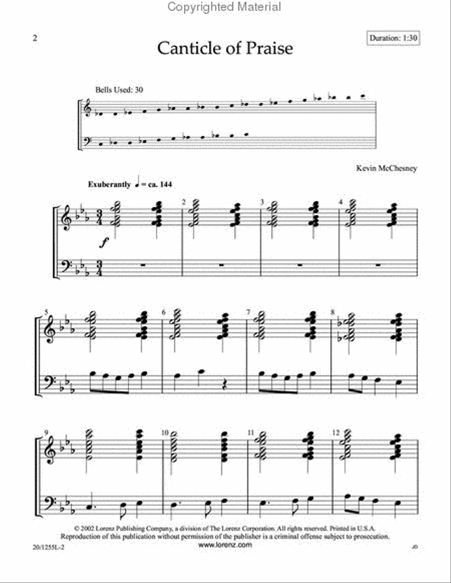The Complete Wedding Book for Handbells 3-Octaves scores gallery preview page 2