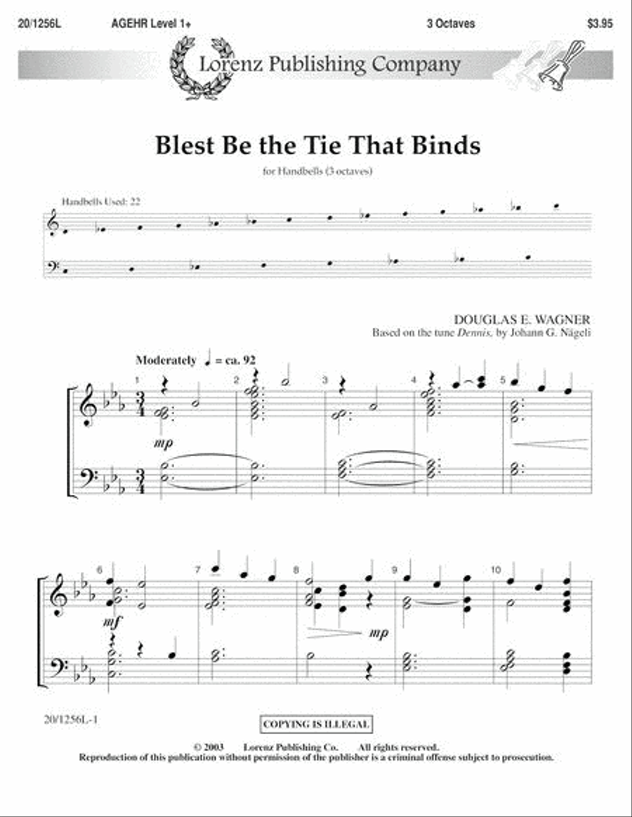 Blest Be the Tie that Binds 5-Octaves scores gallery preview page 1