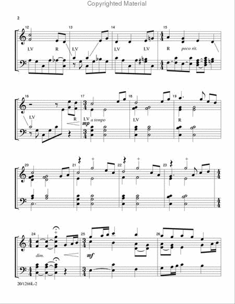 Come, Thou Fount of Every Blessing 3-Octaves scores gallery preview page 3
