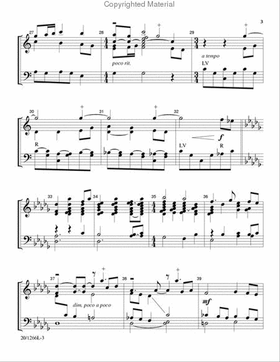 Come, Thou Fount of Every Blessing 3-Octaves scores gallery preview page 4