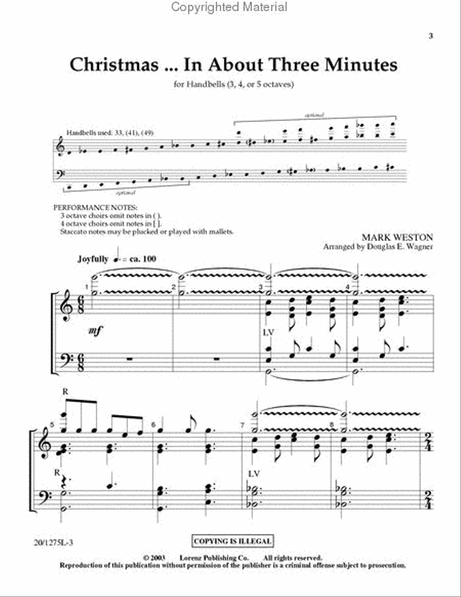 Christmas...In About Three Minutes 5-Octaves scores gallery preview page 2
