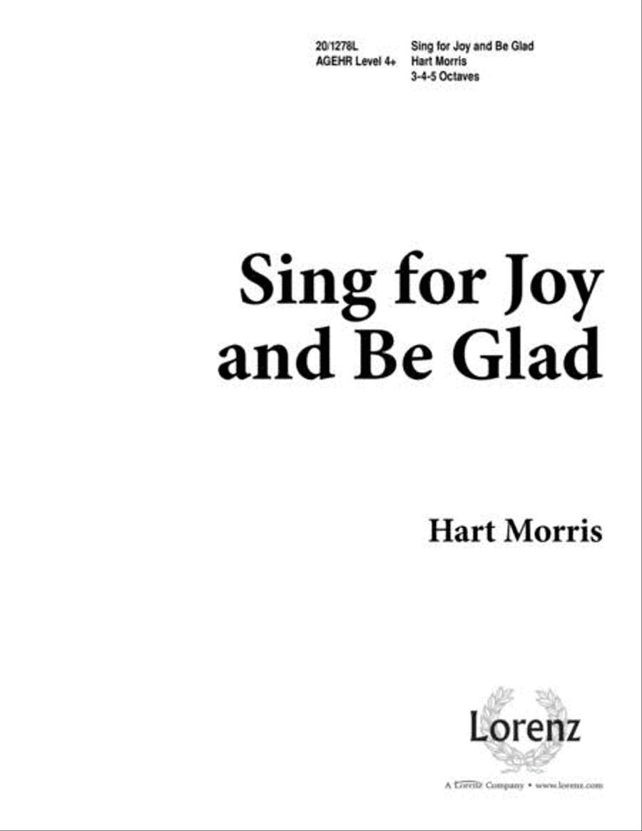 Sing for Joy and Be Glad Sing for Joy and Be Glad 5-Octaves scores gallery preview page 1