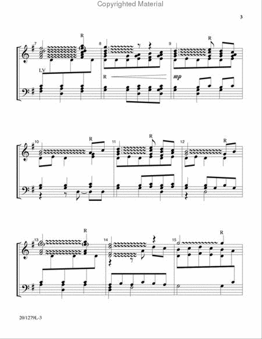 A Rose Tree Blooms in the Silent Night 3-Octaves scores gallery preview page 3