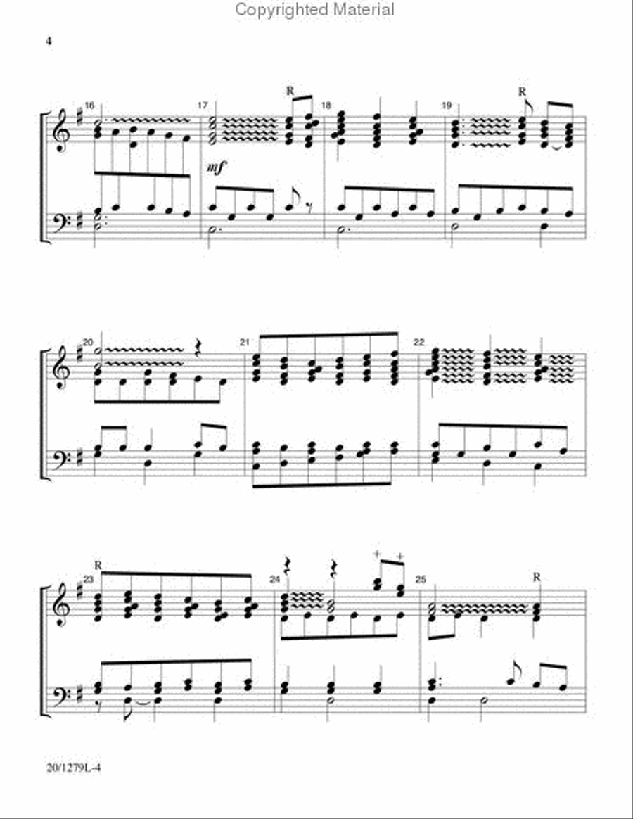 A Rose Tree Blooms in the Silent Night 3-Octaves scores gallery preview page 4