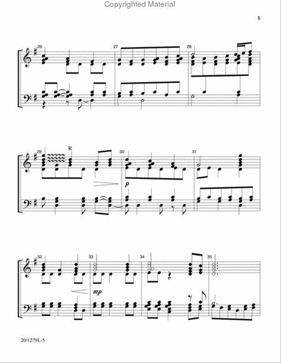 A Rose Tree Blooms in the Silent Night 3-Octaves scores gallery preview page 5