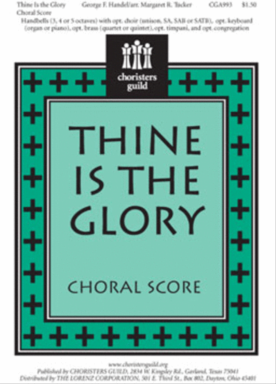 Thine Is the Glory - Choral Score SA scores gallery preview page 1