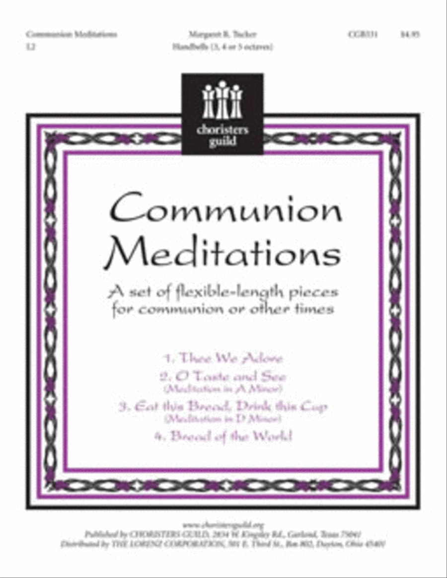 Communion Meditations by Margaret R Tucker 5-Octaves - Sheet Music