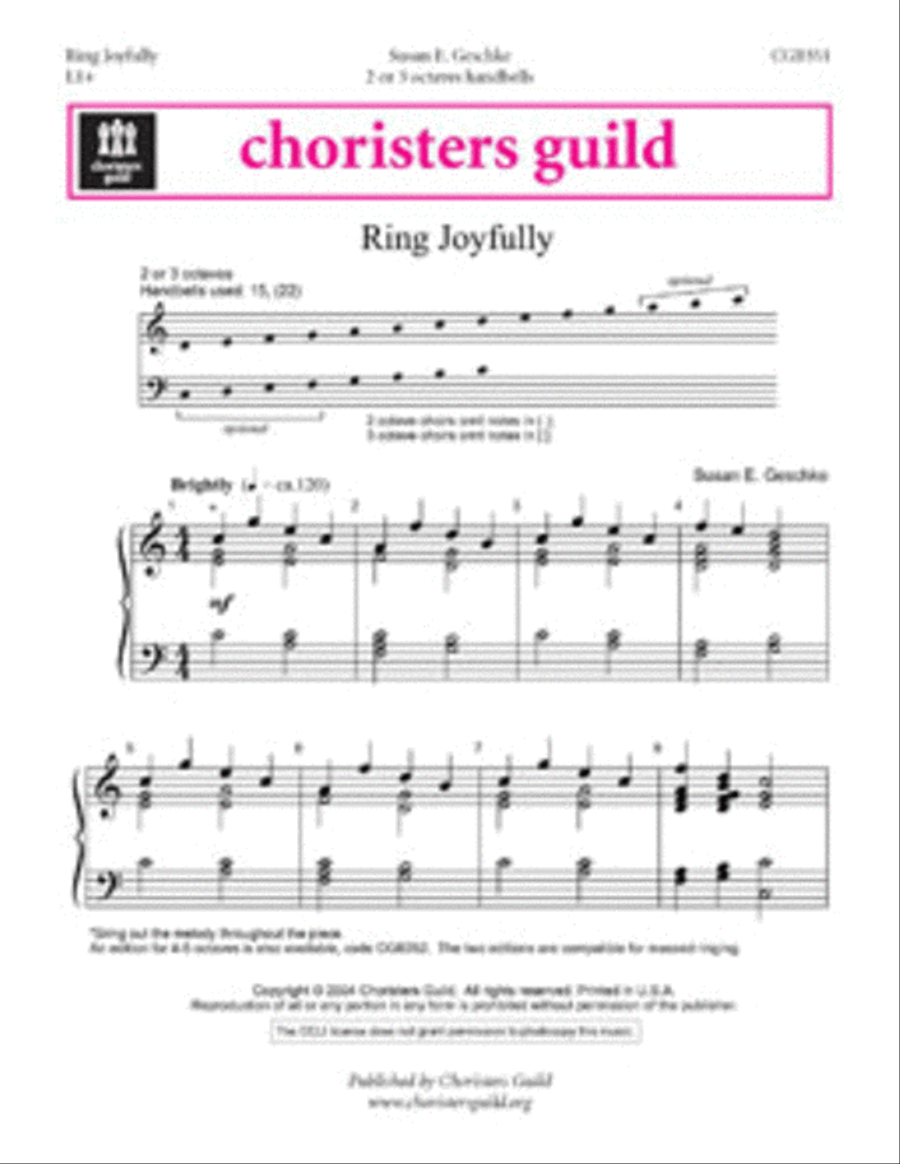Ring Joyfully 3-Octaves scores gallery preview page 1