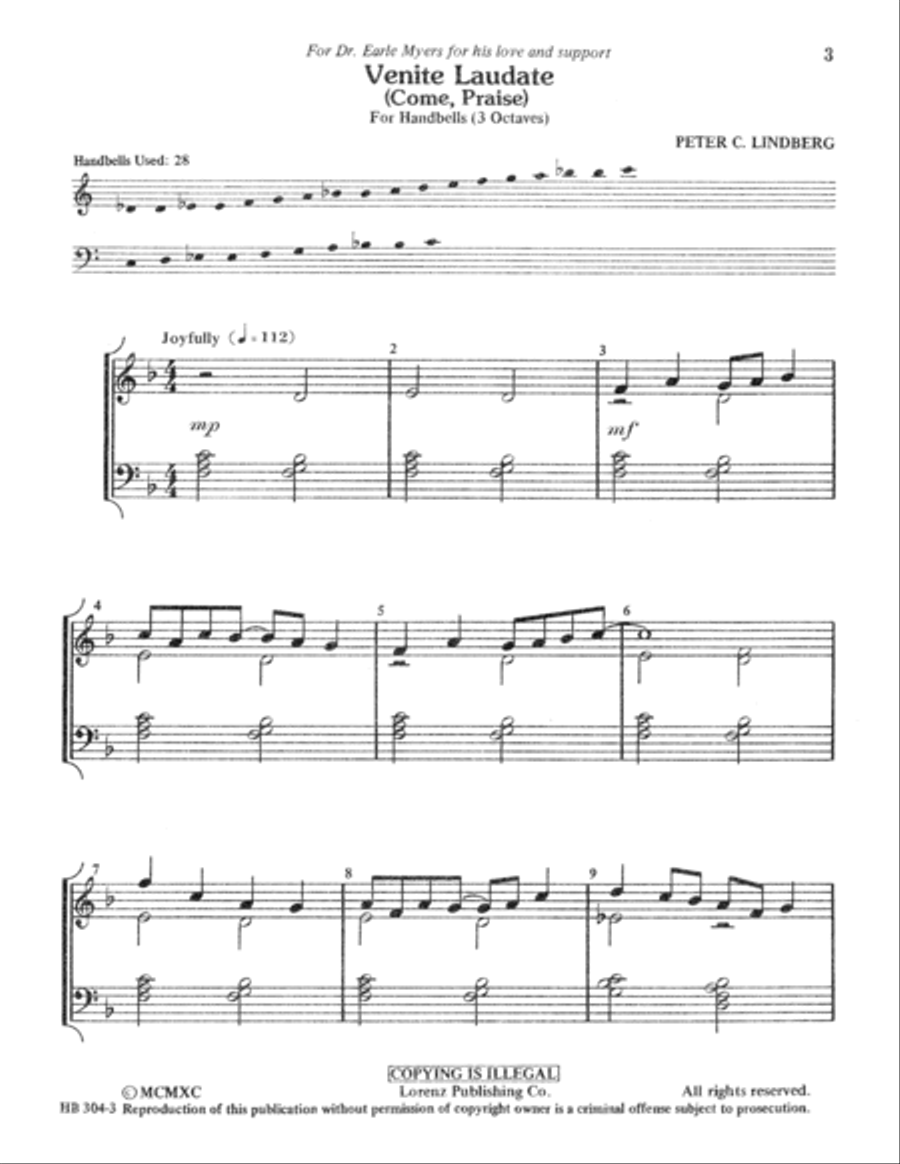 Venite Laudate 3-Octaves scores gallery preview page 2