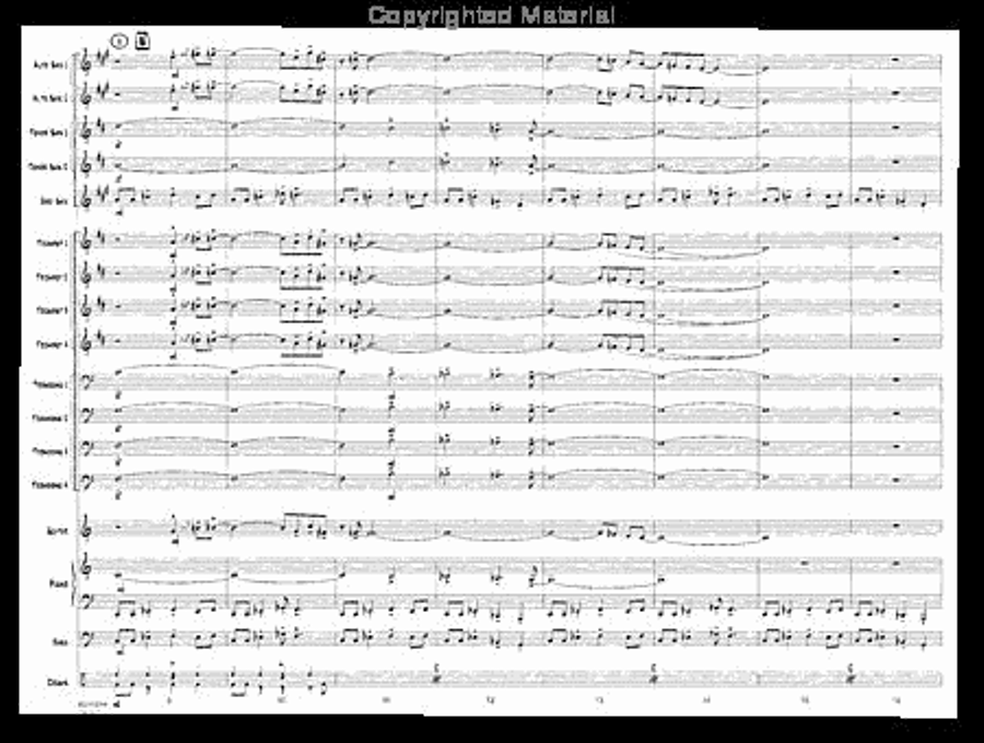 Train Reaction - Score Jazz Ensemble scores gallery preview page 3