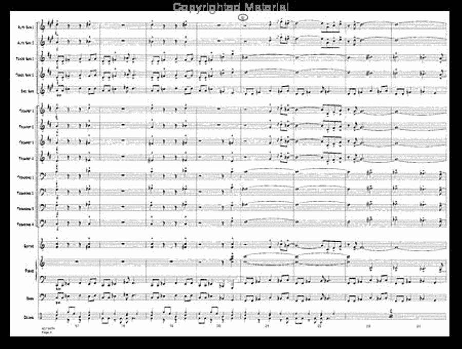 Train Reaction - Score Jazz Ensemble scores gallery preview page 4