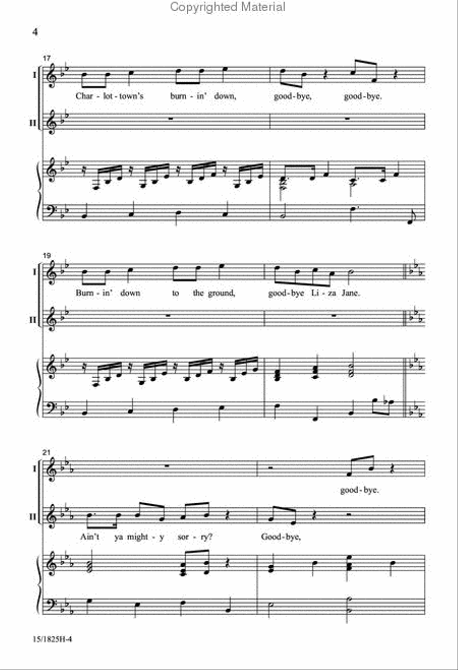 Charlottown 2-Part scores gallery preview page 4