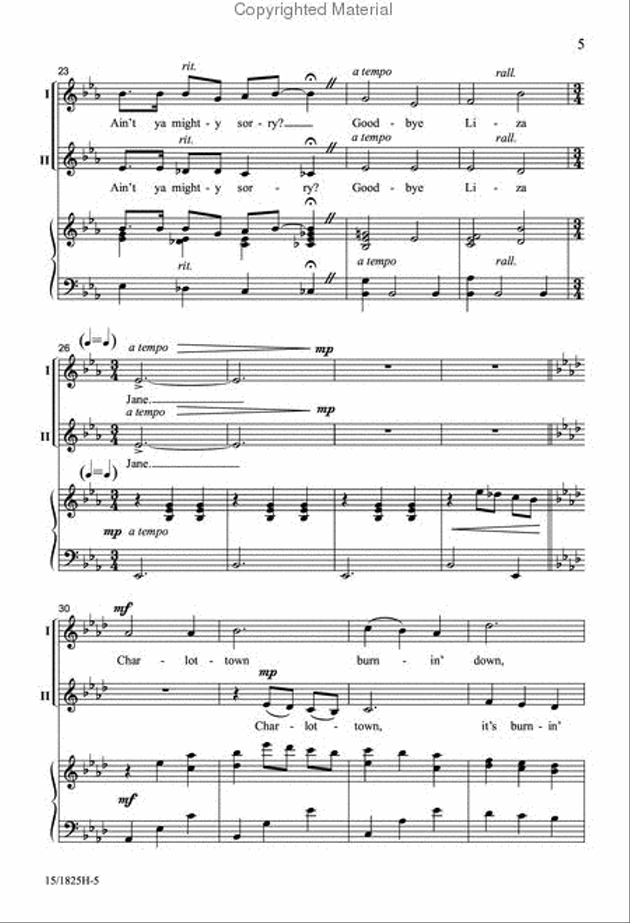 Charlottown 2-Part scores gallery preview page 5