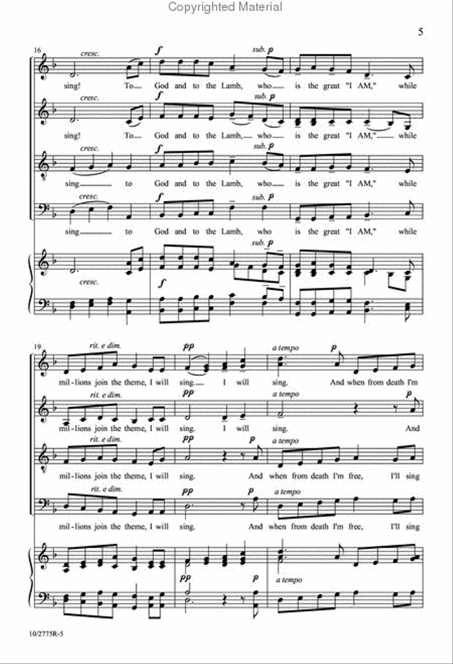 What Wondrous Love is This! 4-Part scores gallery preview page 5