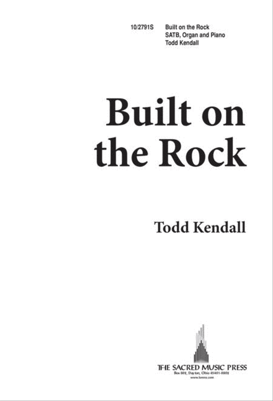 Built on the Rock Built on the Rock 4-Part scores gallery preview page 1