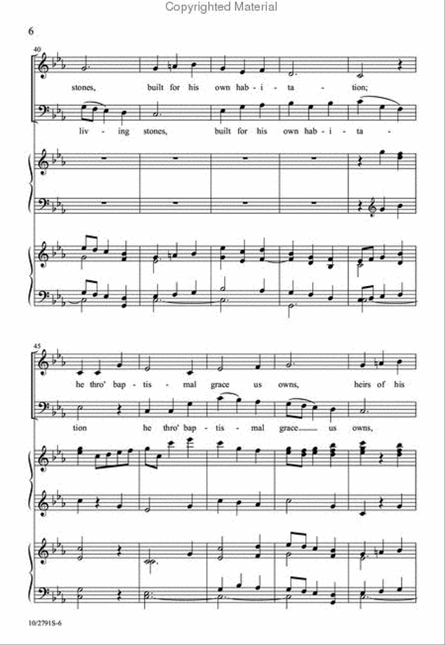 Built on the Rock Built on the Rock 4-Part scores gallery preview page 6