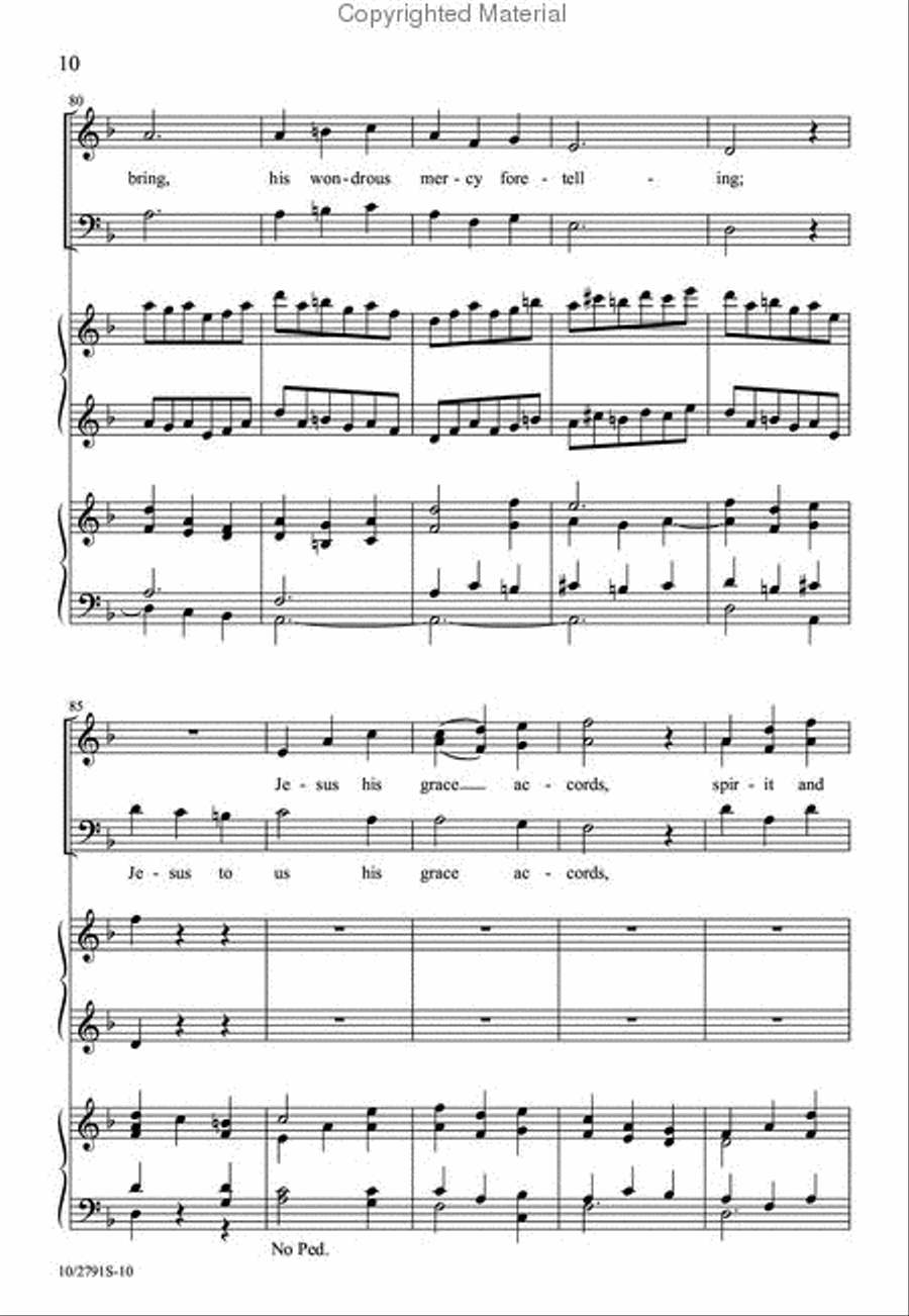 Built on the Rock Built on the Rock 4-Part scores gallery preview page 10