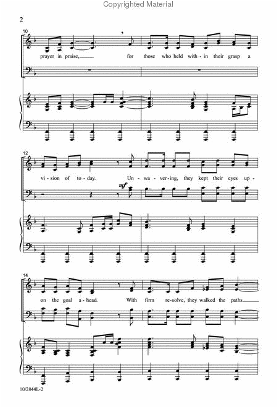 Through the Eyes of Faith 4-Part scores gallery preview page 3