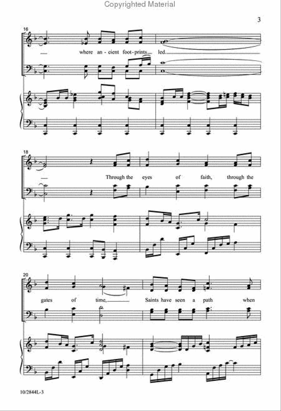 Through the Eyes of Faith 4-Part scores gallery preview page 4