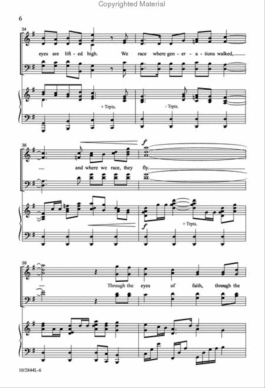 Through the Eyes of Faith 4-Part scores gallery preview page 7