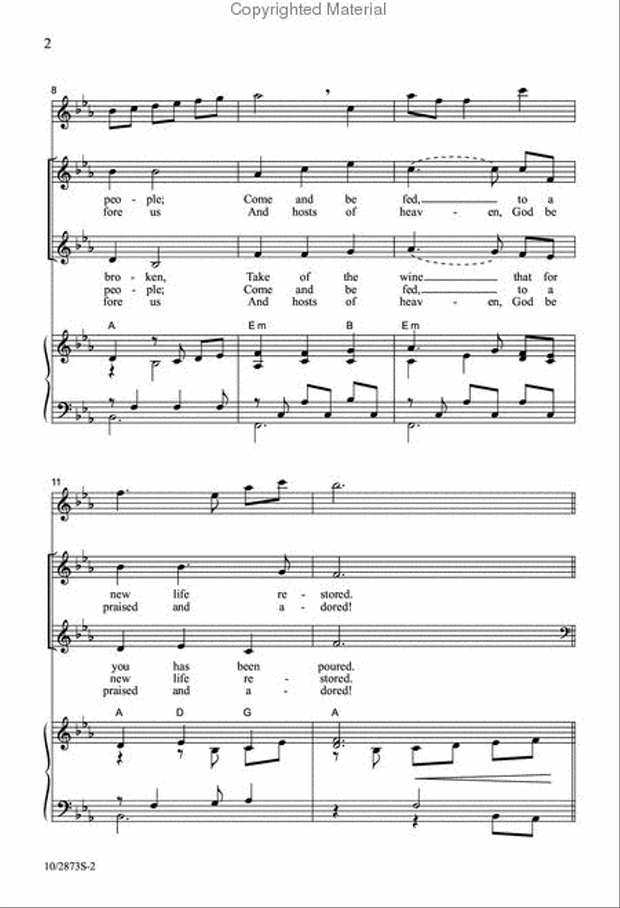 Take of the Wonder 4-Part scores gallery preview page 3