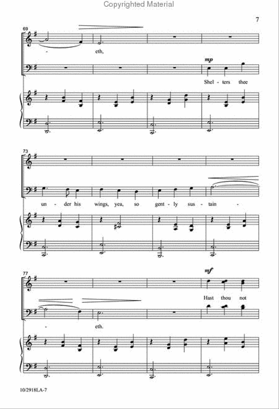 Praise Ye the Lord Praise Ye the Lord 4-Part scores gallery preview page 7