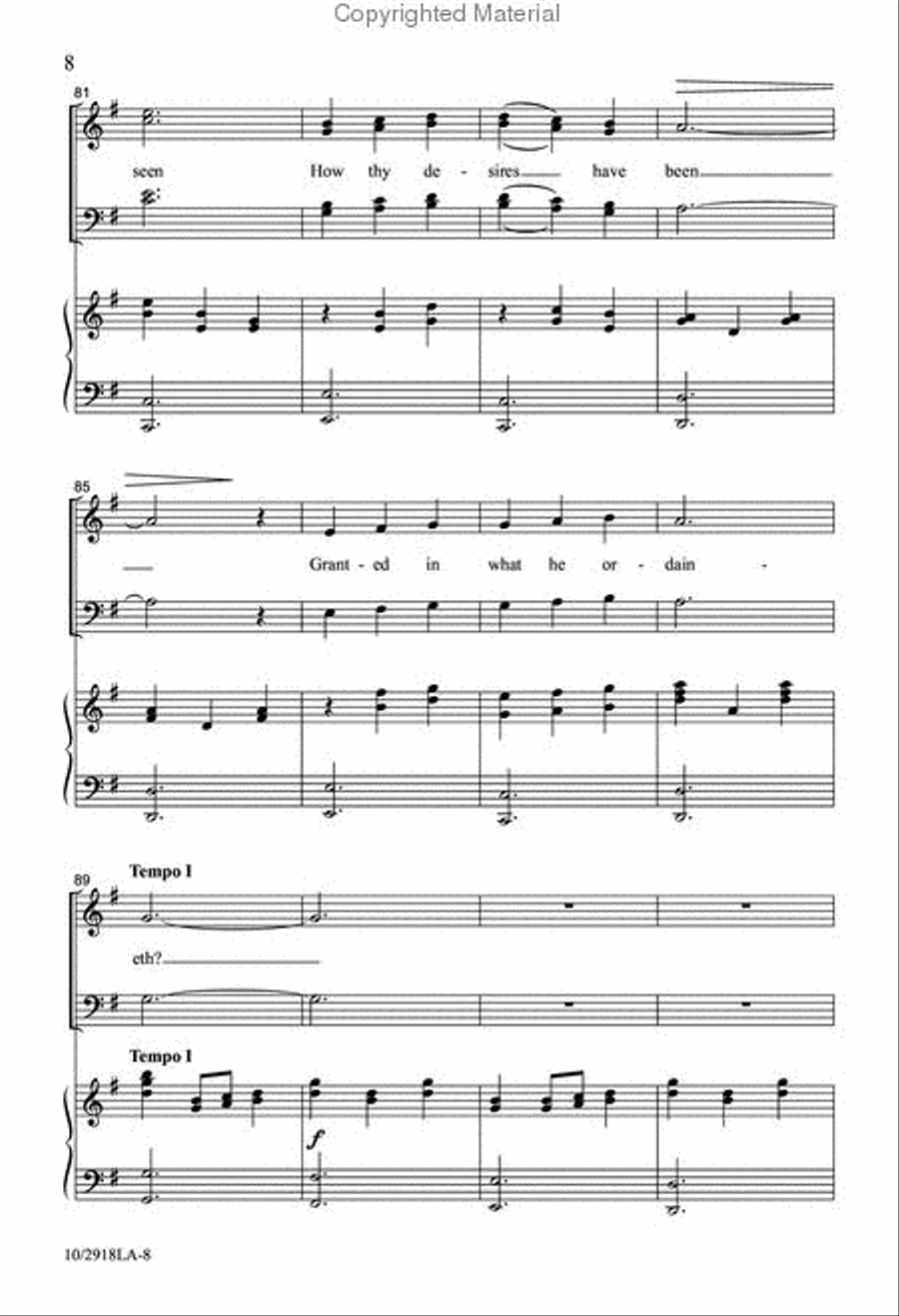 Praise Ye the Lord Praise Ye the Lord 4-Part scores gallery preview page 8
