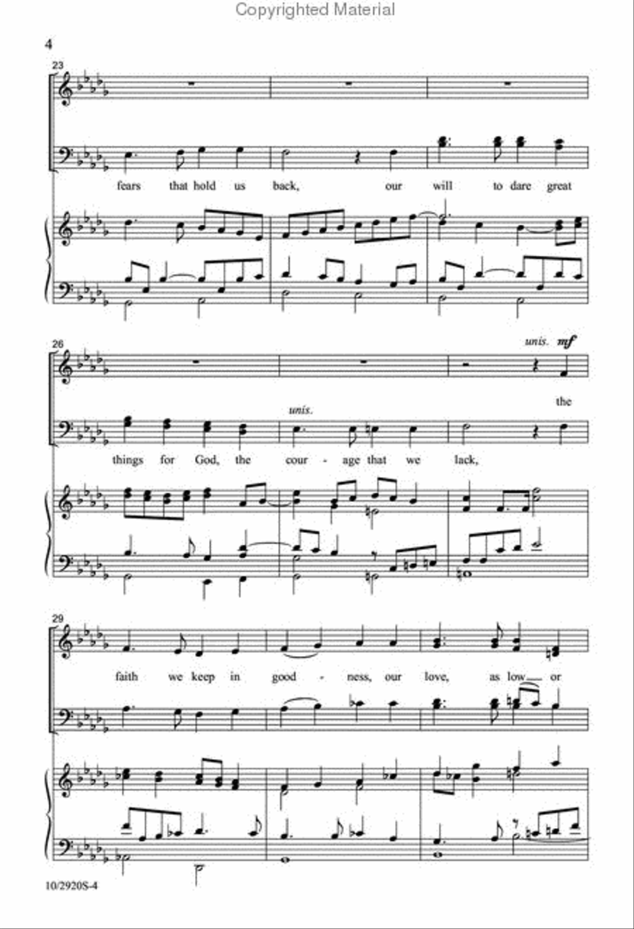 Before the Cross of Jesus 4-Part scores gallery preview page 4