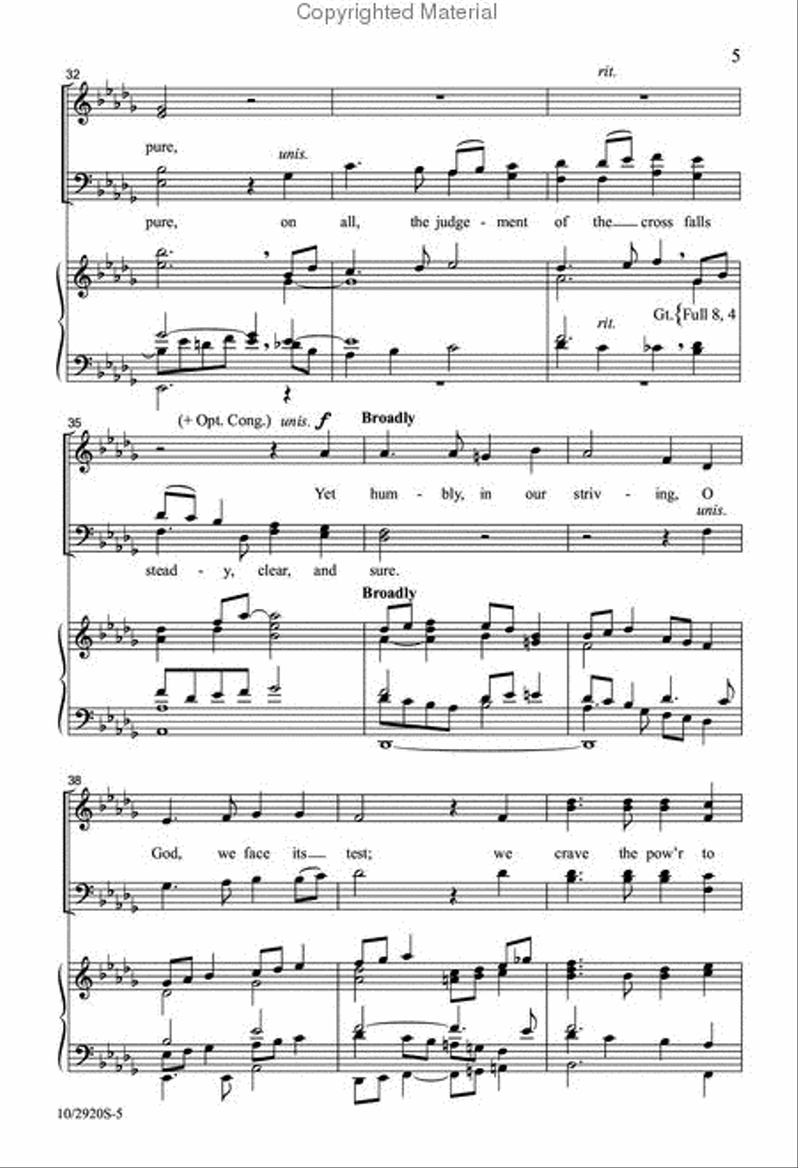 Before the Cross of Jesus 4-Part scores gallery preview page 5