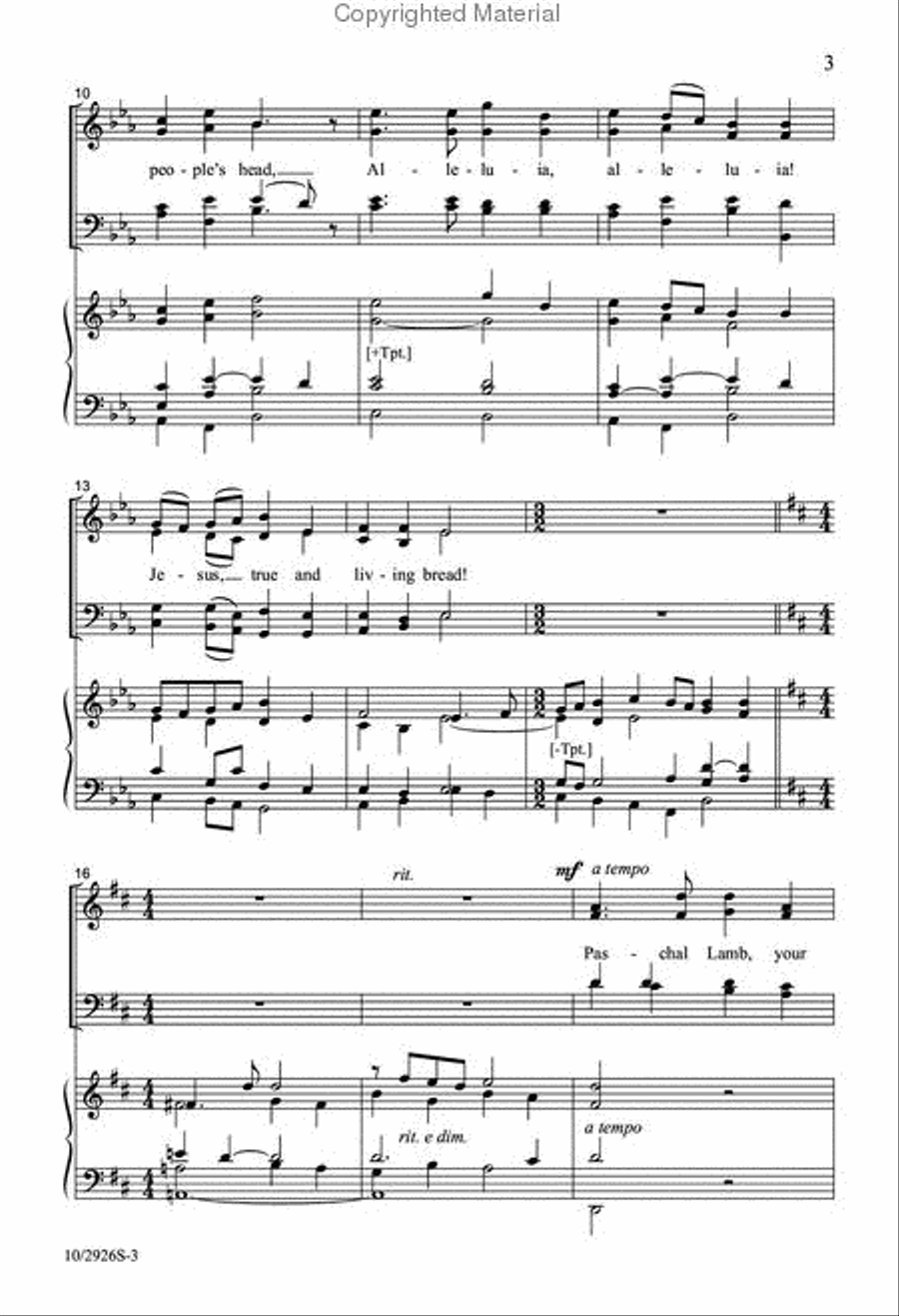 Lord, Enthroned in Heavenly Splendor 4-Part scores gallery preview page 3
