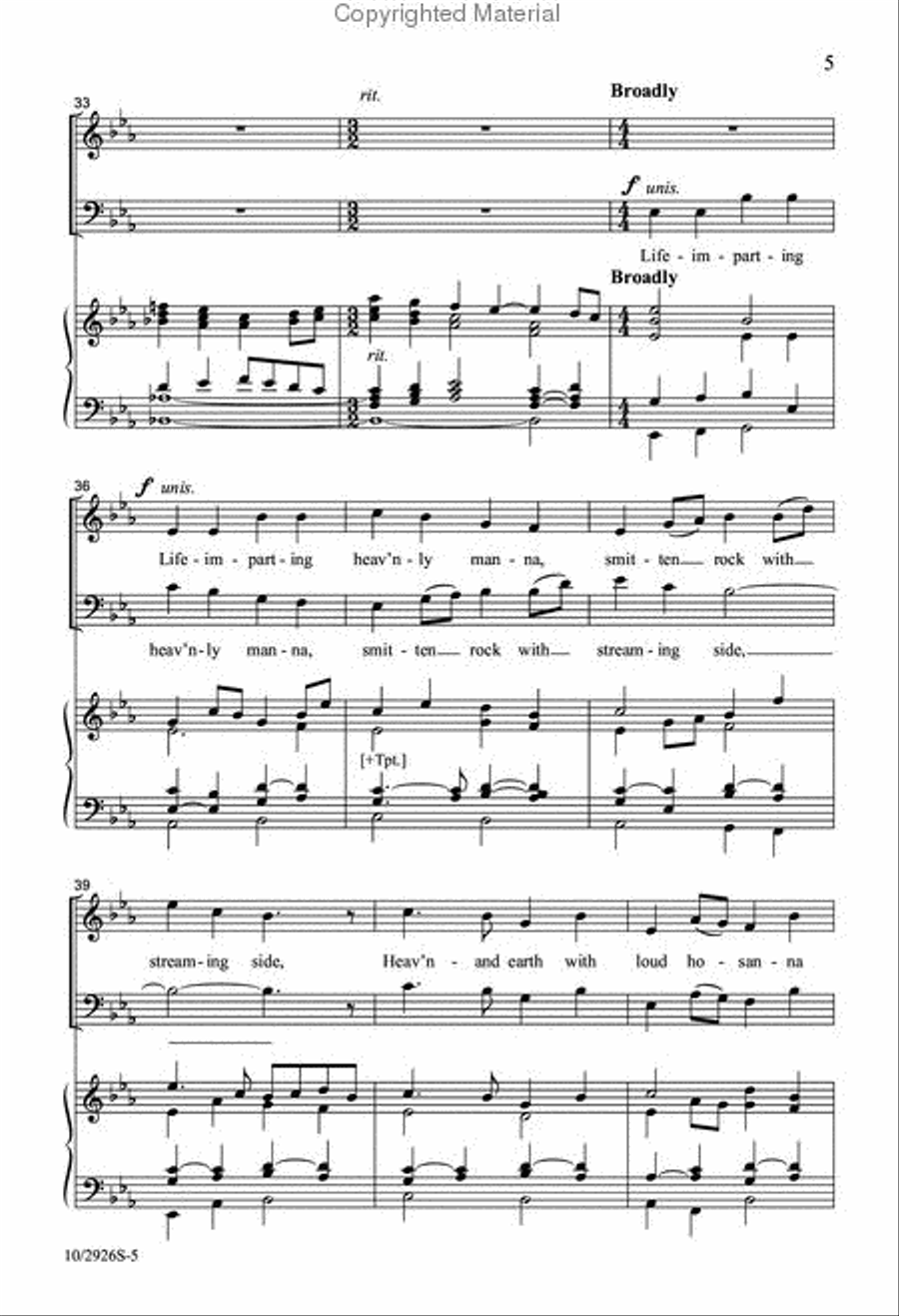Lord, Enthroned in Heavenly Splendor 4-Part scores gallery preview page 5