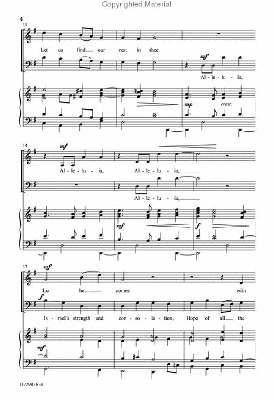 Advent Alleluia Advent Alleluia 4-Part scores gallery preview page 3
