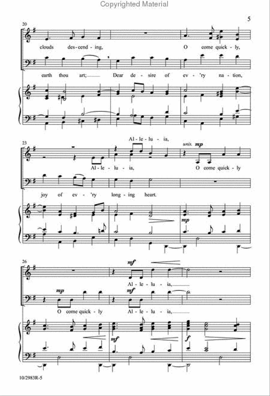 Advent Alleluia Advent Alleluia 4-Part scores gallery preview page 4