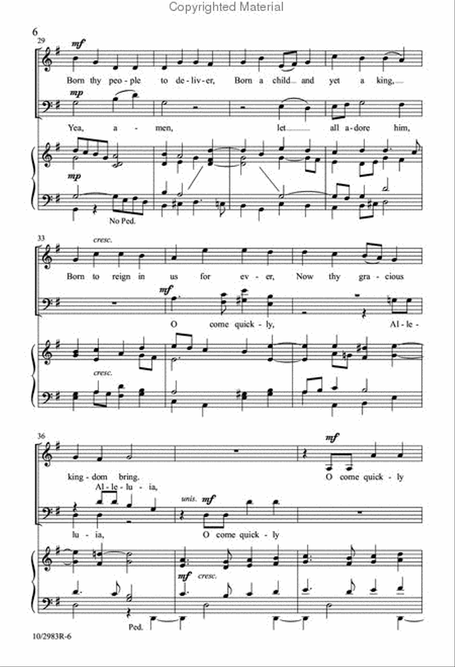 Advent Alleluia Advent Alleluia 4-Part scores gallery preview page 5