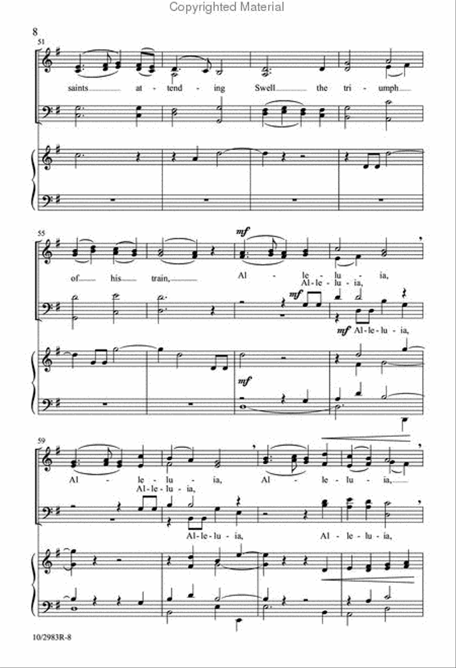 Advent Alleluia Advent Alleluia 4-Part scores gallery preview page 7