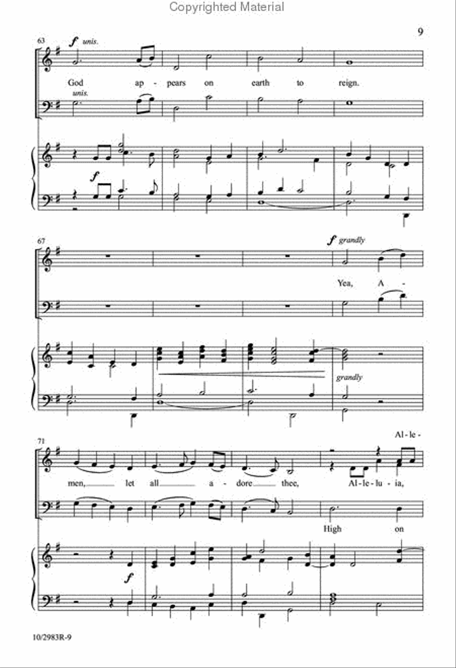 Advent Alleluia Advent Alleluia 4-Part scores gallery preview page 8