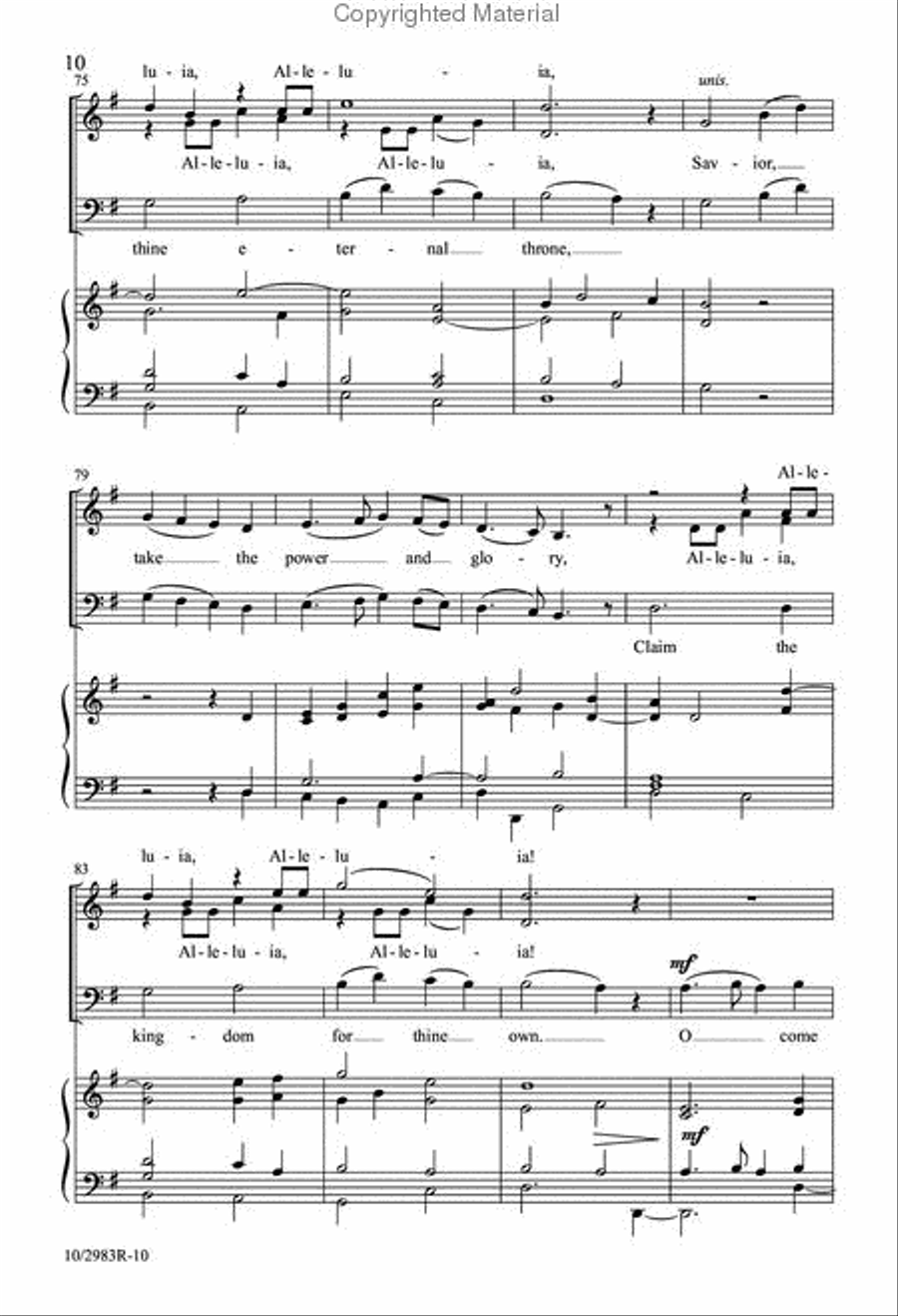 Advent Alleluia Advent Alleluia 4-Part scores gallery preview page 9