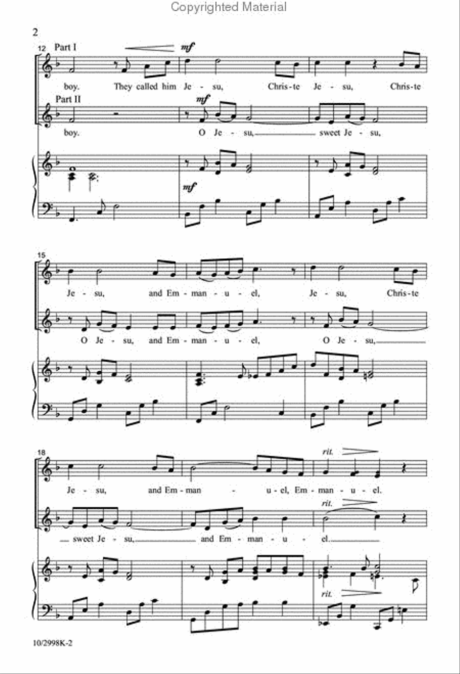 Angels Lullaby Angels Lullaby 2-Part scores gallery preview page 3