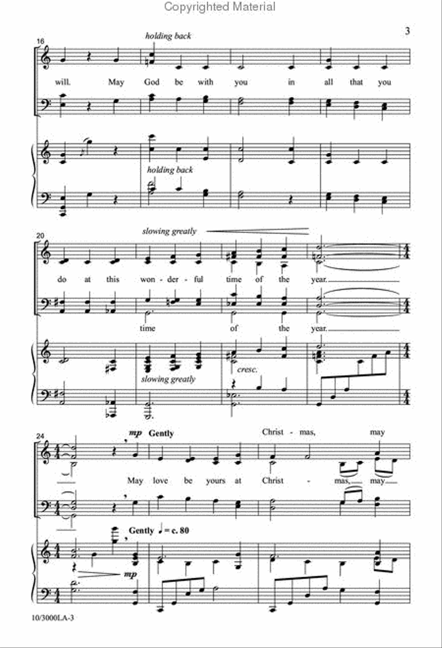 A Christmas Blessing 4-Part scores gallery preview page 3