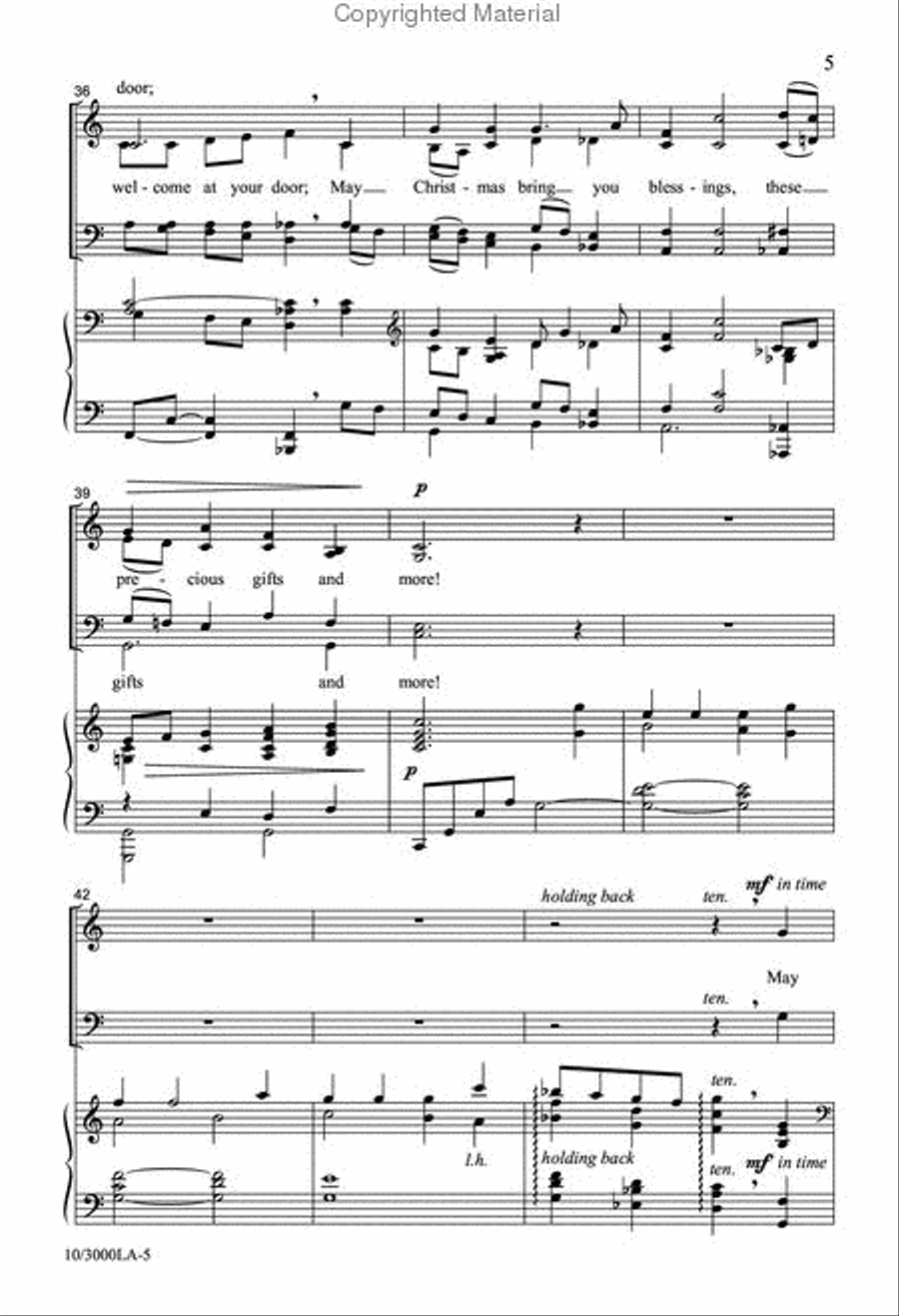 A Christmas Blessing 4-Part scores gallery preview page 5