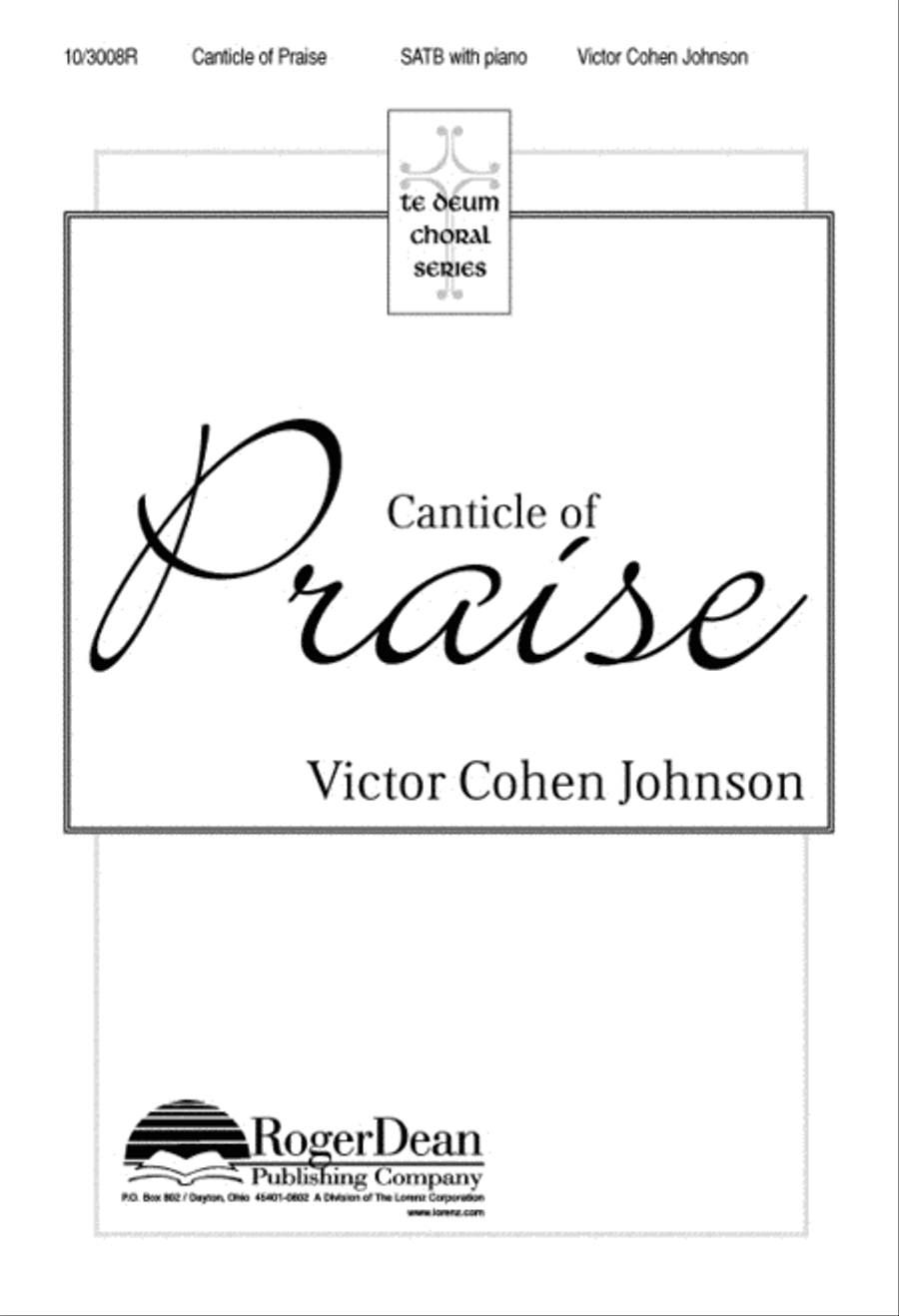 Canticle of Praise Canticle of Praise 4-Part scores gallery preview page 1