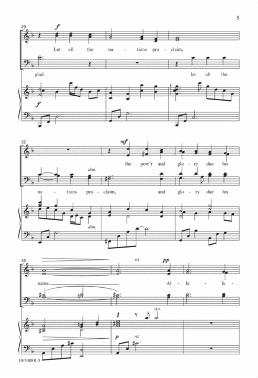 Canticle of Praise Canticle of Praise 4-Part scores gallery preview page 6