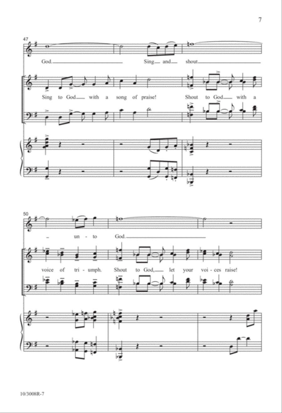 Canticle of Praise Canticle of Praise 4-Part scores gallery preview page 8