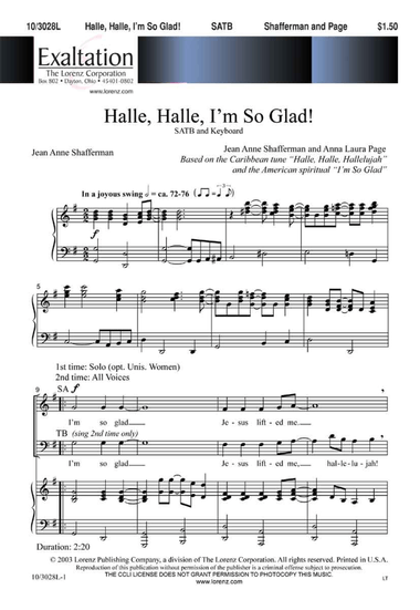 Halle, Halle, I'm So Glad