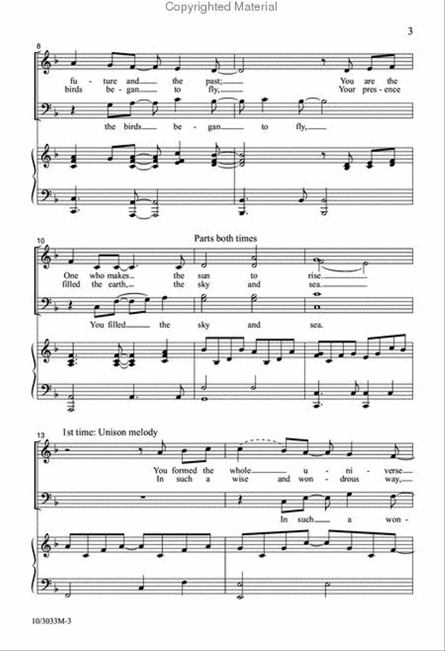 All the Praise All the Praise 4-Part scores gallery preview page 3
