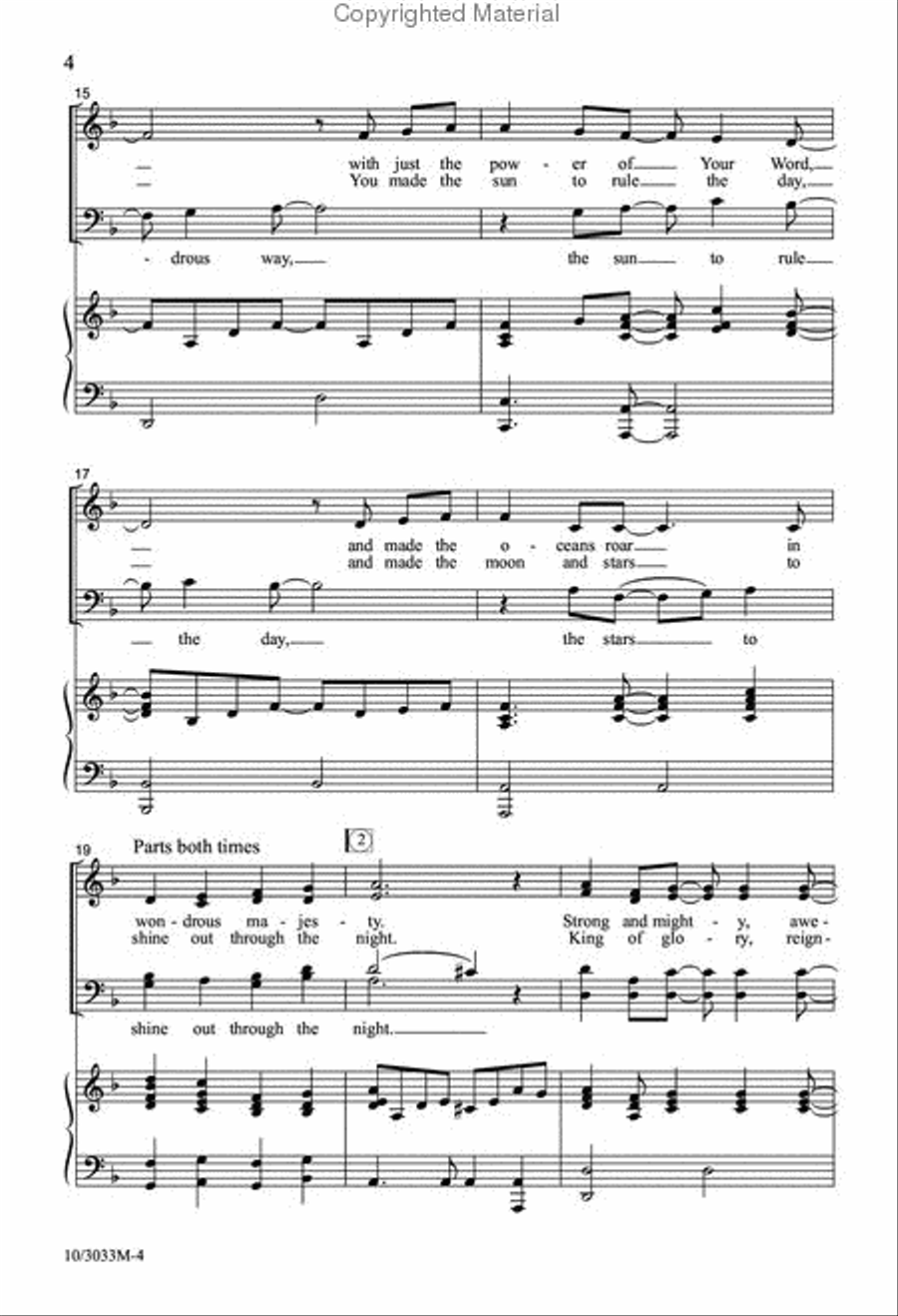 All the Praise All the Praise 4-Part scores gallery preview page 4