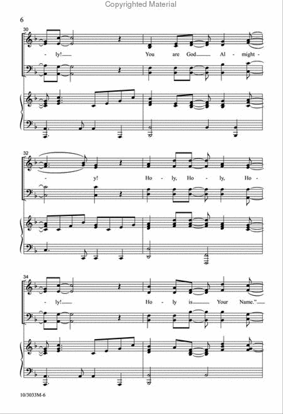 All the Praise All the Praise 4-Part scores gallery preview page 6